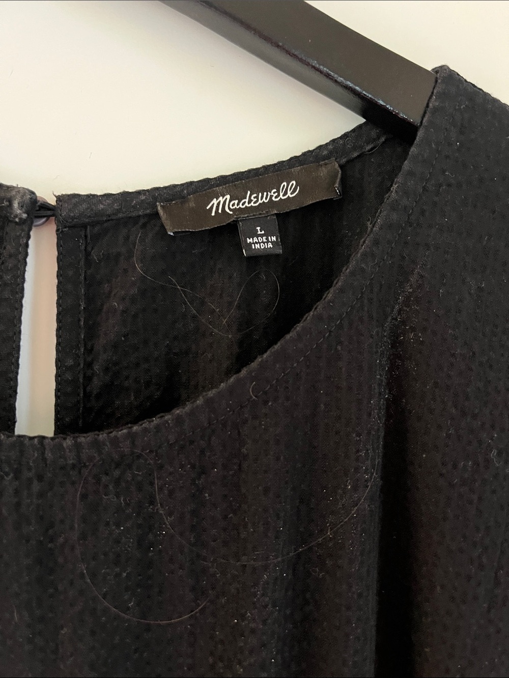 J. Crew Black Smocked-Waist Cap-Sleeve Midi Dress - Picture 2 of 2